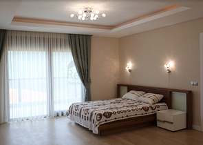 Вилла с мебелью в окружении горной природы в Анталии