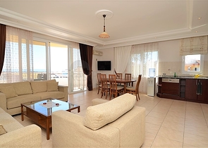 Меблированные апартаменты 2+1 в центре Алании