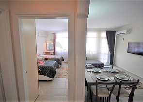 Меблированные апартаменты 1+1 в районе Оба