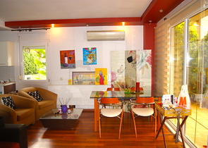 Пентхаус 2+1 с выходом в сад в комплексе 500 м до моря