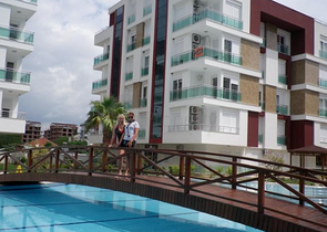 Квартира 1+1 с мебелью в комплексе в Коньяалты Анталья 