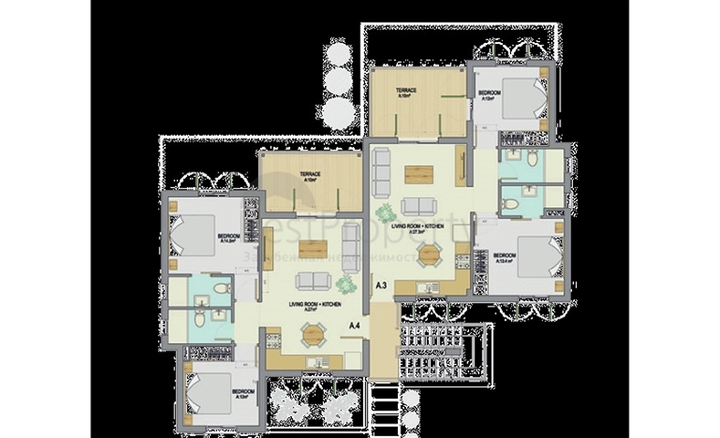 Апартаменты в новом проекте на Северном Кипре