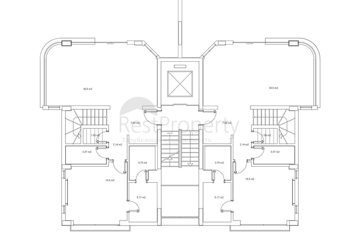 Апартаменты в современном комплексе Каргыджака