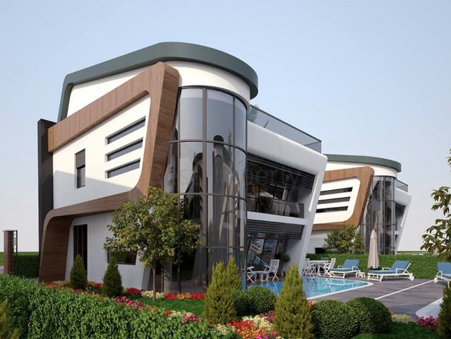 Виллы 5+1 с личным бассейном в Коньяалты Анталья