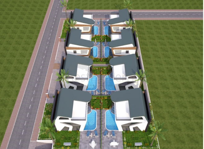 Виллы 5+1 с личным бассейном в Коньяалты Анталья