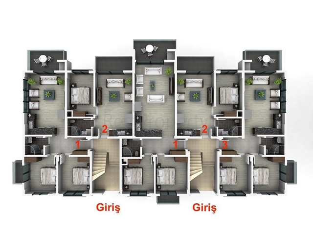 Квартиры в новом комплексе в Фетхие