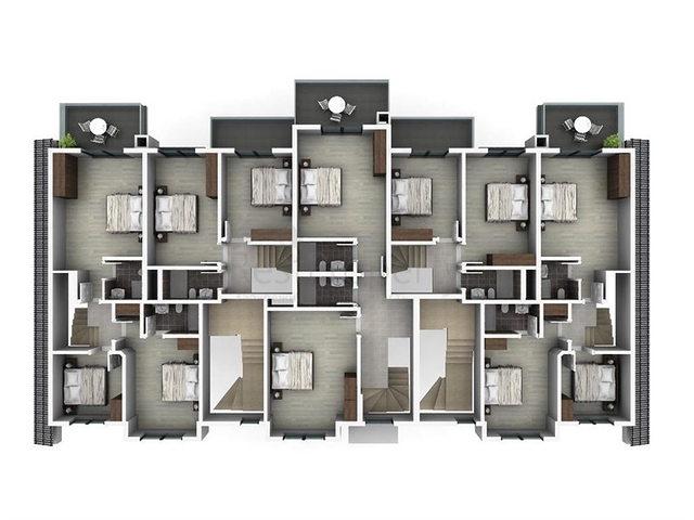 Квартиры в новом комплексе в Фетхие