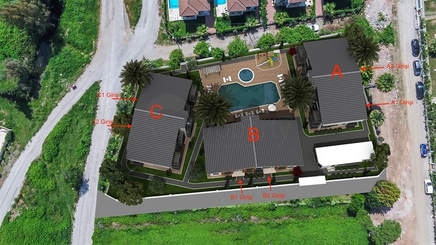 Квартиры в новом комплексе в Фетхие