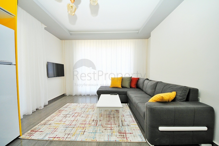 Уютная квартира 1+1 в современном комплексе в Махмутларе