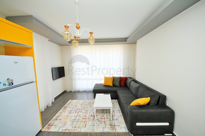 Уютная квартира 1+1 в современном комплексе в Махмутларе