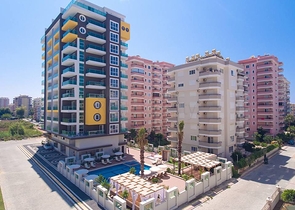 Уютная квартира 1+1 в современном комплексе в Махмутларе