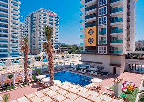 Уютная квартира 1+1 в современном комплексе в Махмутларе