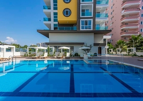 Уютная квартира 1+1 в современном комплексе в Махмутларе