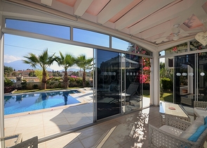 Меблированная вилла с бассейном в Фетхие