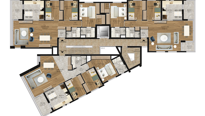 Элитный проект на завершении строительства в Унжалы Анталья 