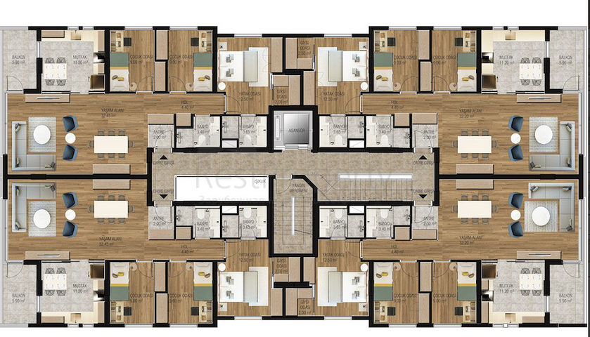 Элитный проект на завершении строительства в Унжалы Анталья 