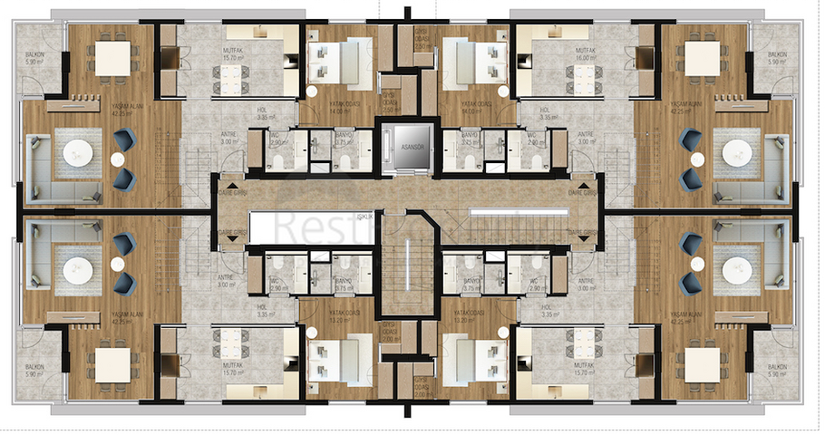 Элитный проект на завершении строительства в Унжалы Анталья 