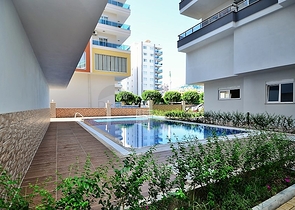 Меблированные апартаменты 2+1 в новом комплексе с бассейном