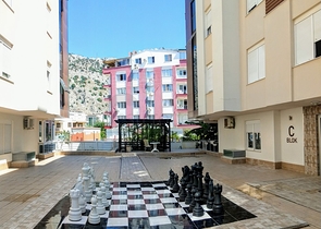 Квартира 1+1 с видом на бассейн в Хурме Коньяалты