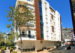 Квартира 1+1 с видом на бассейн в Хурме Коньяалты