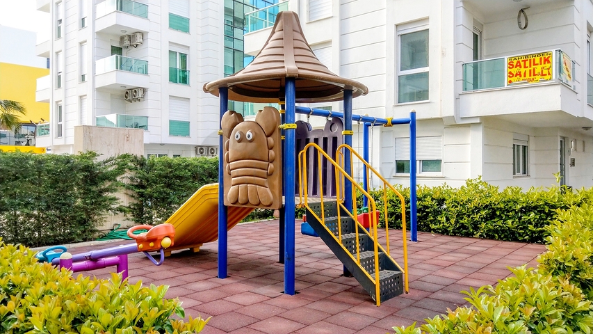 Квартира 1+1 с мебелью в комплексе 500 м до моря