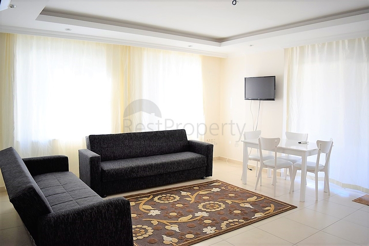 Апартаменты 1+1 в тихом и зеленом уголке Алании