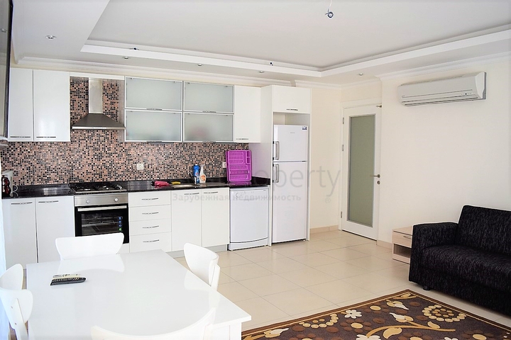 Апартаменты 1+1 в тихом и зеленом уголке Алании