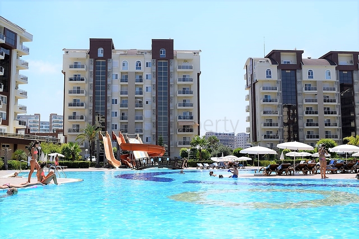 Апартаменты 1+1 в тихом и зеленом уголке Алании