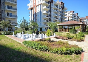 Апартаменты 1+1 в тихом и зеленом уголке Алании