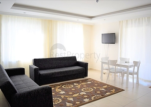 Апартаменты 1+1 в тихом и зеленом уголке Алании