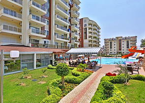 Меблированная двухкомнатная квартира в Авсалларе