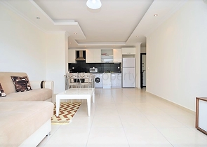 Меблированная двухкомнатная квартира в Авсалларе