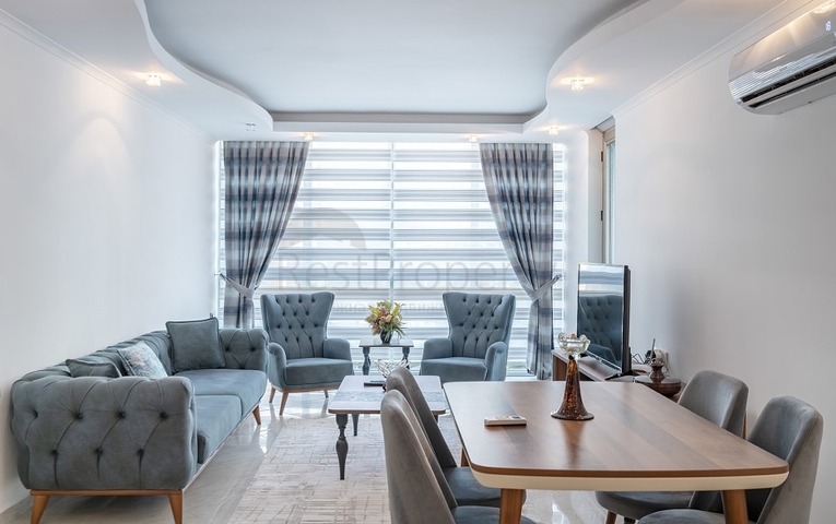 Меблированная трехкомнатная квартира в районе Оба