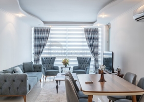 Меблированная трехкомнатная квартира в районе Оба