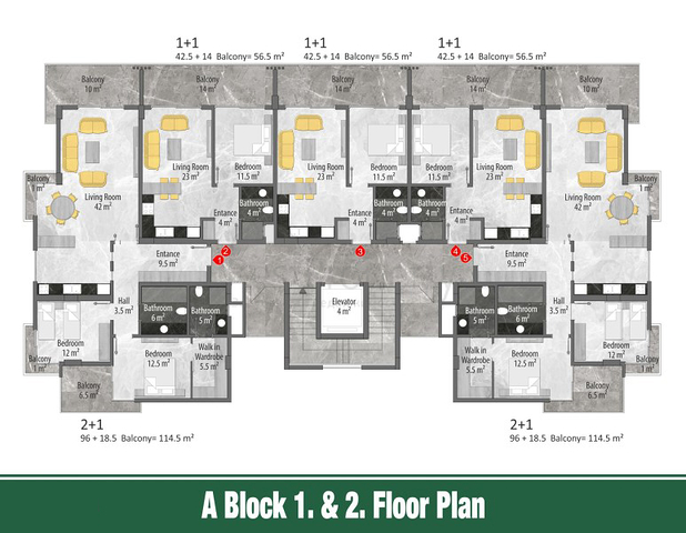 Квартиры в новом современном комплексе 