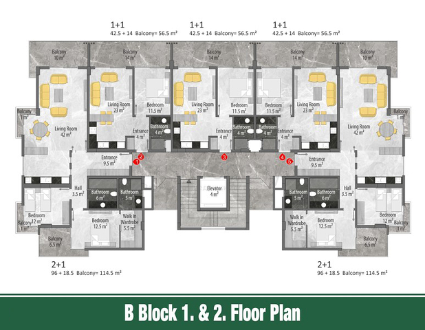 Квартиры в новом современном комплексе 