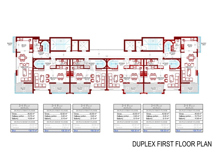 Квартиры в новом готовом комплексе в Махмутларе