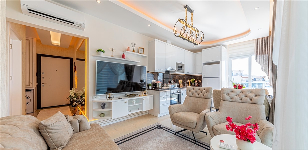 Квартиры в новом готовом комплексе в Махмутларе