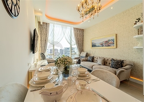 Квартиры в новом готовом комплексе в Махмутларе