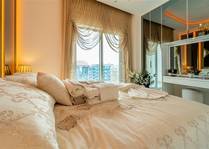 Квартиры в новом готовом комплексе в Махмутларе