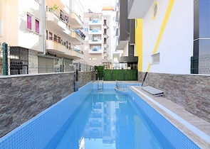 Квартира 1+1 в новом комплексе с бассейном