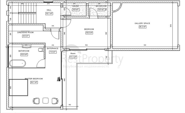 Отдельностоящая вилла 4+1 в стиле лофт в самом центре Белека