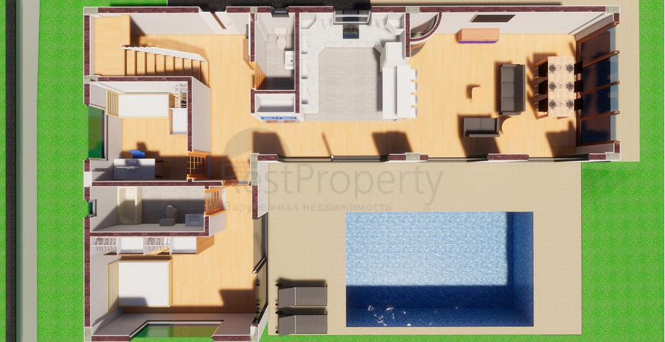 Отдельностоящая вилла 4+1 в стиле лофт в самом центре Белека