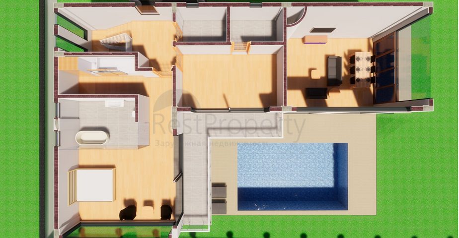 Отдельностоящая вилла 4+1 в стиле лофт в самом центре Белека