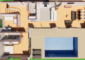 Отдельностоящая вилла 4+1 в стиле лофт в самом центре Белека