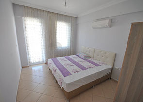 Квартира 2+1 с мебелью в Чамьюва Кемере 450 м до моря