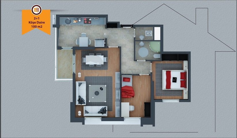 Инвестиционный проект с беспроцентной рассрочкой в Кепезе Анталья