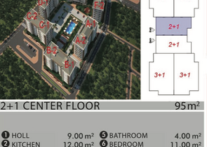 Инвестиционный проект с беспроцентной рассрочкой в Кепезе Анталья