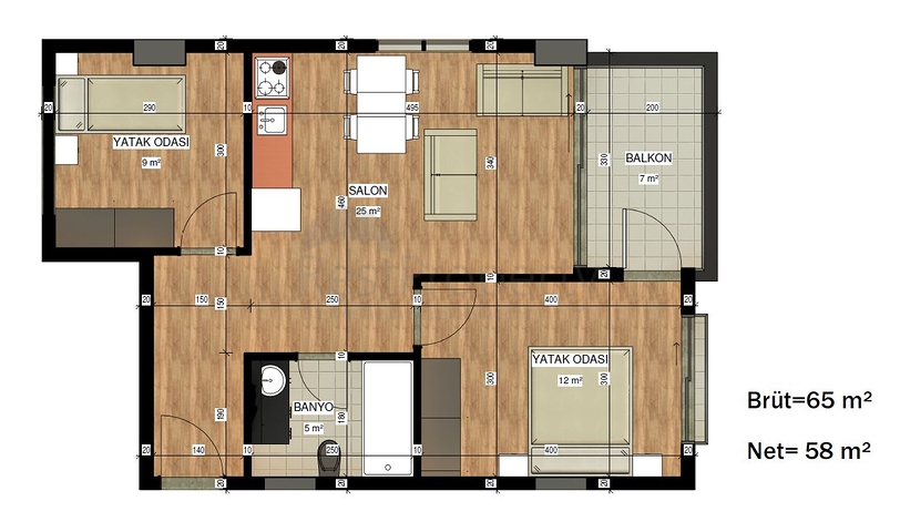 Новый жилой комплекс в районе Авсаллар