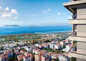 Прекрасный проект с видом на море и Принцевы острова в комфортном районе Малтепе